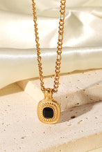 Load image into Gallery viewer, 18K Gold Plated Inlaid Rhinestone Pendant Necklace