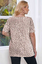 Load image into Gallery viewer, Plus Size Square Neck Puff Sleeve Tee