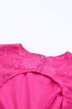 Load image into Gallery viewer, Applique Open Back Flounce Sleeve Top