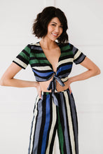 Load image into Gallery viewer, Dress Day So Divine Striped Crop Top and Pants Set