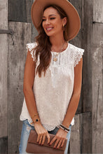 Load image into Gallery viewer, Sleeveless Eyelet Tank Top
