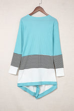 Load image into Gallery viewer, Striped Color Block Open Front Cardigan