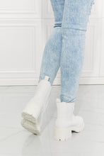 Load image into Gallery viewer, MMShoes Work For It Matte Lug Sole Chelsea Boots in White
