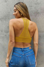Load image into Gallery viewer, Leto Ribbed Lace Boho Racerback Bralette in Straw