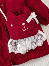 Load image into Gallery viewer, Peter Pan Collar Buttoned Long Sleeve Dress