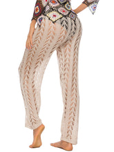 Load image into Gallery viewer, Cutout Drawstring High Waist Swim Pants