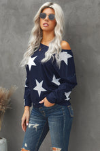 Load image into Gallery viewer, Star Print Long Sleeve Sweatshirt