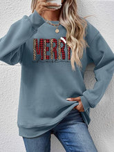 Load image into Gallery viewer, MERRY CHRISTMAS Round Neck Long Sleeve Sweatshirt