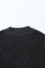 Load image into Gallery viewer, Waffle-Knit Drop Shoulder Button-Down Cardigan
