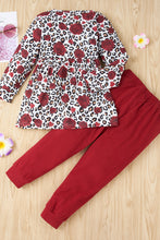 Load image into Gallery viewer, Girls Floral Dress and Pants Set
