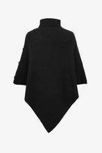 Load image into Gallery viewer, Turtleneck Buttoned Poncho