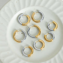 Load image into Gallery viewer, 18K Gold-Plated Huggie Earrings