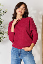 Load image into Gallery viewer, BOMBOM Drop Shoulder Long Sleeve Blouse