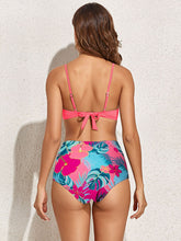 Load image into Gallery viewer, Floral Crisscross Three-Piece Swim Set