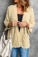 Load image into Gallery viewer, Scalloped Hem Open Front Cardigan