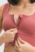 Load image into Gallery viewer, Zipper Front Sport Tank Top