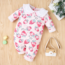 Load image into Gallery viewer, Baby Girl Printed Collared Jumpsuit