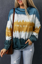 Load image into Gallery viewer, Leopard Tie-Dye Dropped Shoulder Sweatshirt