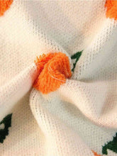 Load image into Gallery viewer, Printed Round Neck Drop Shoulder Sweater