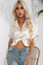 Load image into Gallery viewer, Collared Neck Short Sleeve Shirt