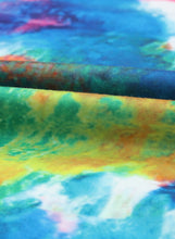 Load image into Gallery viewer, Multicolored Tie-Dye Tee Dress