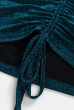 Load image into Gallery viewer, Glitter Crisscross Tube Top and Ruched Skirt Set