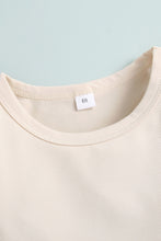 Load image into Gallery viewer, Baby Round Neck Tee and Plaid Overalls Set