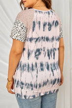 Load image into Gallery viewer, Plus Size Tie-Dye Short Raglan Sleeve Tee