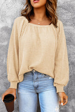 Load image into Gallery viewer, Square Neck Waffle-Knit Top