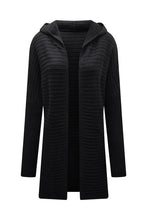 Load image into Gallery viewer, Open Front Longline Hooded Cardigan