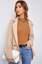 Load image into Gallery viewer, Mock Neck Lettuce Hem Long Sleeve Tee