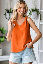 Load image into Gallery viewer, Knot Detail V-Neck Tank
