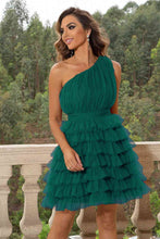 Load image into Gallery viewer, One-Shoulder Sleeveless Dress