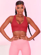 Load image into Gallery viewer, Scoop Neck Wide Strap Active Bra