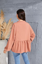 Load image into Gallery viewer, V-Neck Exposed Seams Balloon Sleeve Top