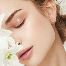 Load image into Gallery viewer, Moissanite 925 Sterling Silver Butterfly Stud Earrings