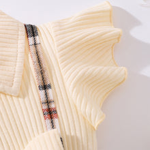 Load image into Gallery viewer, Baby Girl Plaid Collared Bow Detail Dress