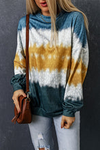 Load image into Gallery viewer, Leopard Tie-Dye Dropped Shoulder Sweatshirt