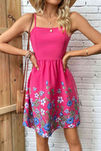 Load image into Gallery viewer, Floral Spaghetti Strap Mini Dress
