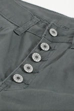 Load image into Gallery viewer, Button Fly Hem Detail Skinny Jeans