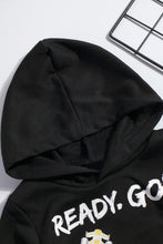 Load image into Gallery viewer, Boys F1 Graphic Hoodie and Side Gingham Pants Set