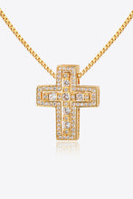 Load image into Gallery viewer, Rhinestone Cross Pendant Necklace