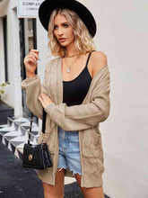 Load image into Gallery viewer, Cable-Knit Long Sleeve Cardigan