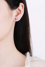 Load image into Gallery viewer, 2 Carat Moissanite Heart-Shaped Stud Earrings