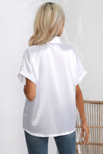 Load image into Gallery viewer, Collared Neck Short Sleeve Shirt