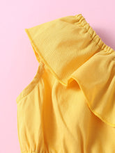 Load image into Gallery viewer, Baby Girl One-Shoulder Ruffled Top and Floral Shorts Set