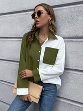 Load image into Gallery viewer, Color Block Button Down Shirt
