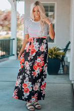 Load image into Gallery viewer, Belted Short Sleeve Maxi Dress