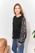 Load image into Gallery viewer, And The Why Full Size Foil Printed Sleeve Top