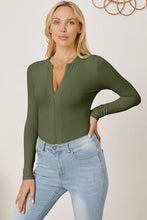 Load image into Gallery viewer, Zip Up Long Sleeve Bodysuit